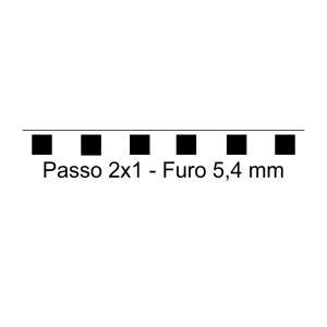 Ferramenta Matriz EX Passo 2x1 Furo Quadrado 5,4 mm-955